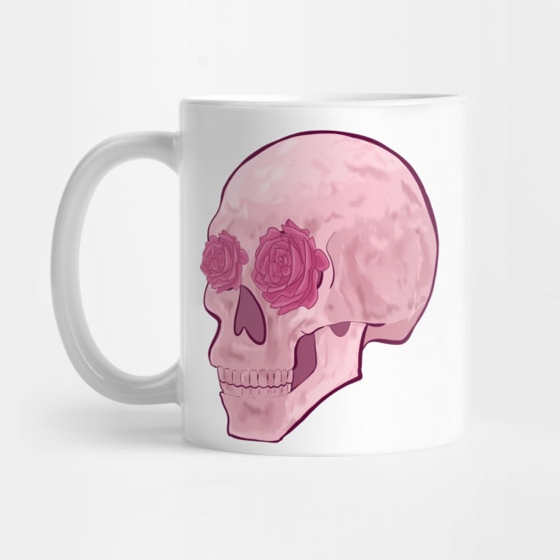 Rose Quartz Skull by itshypernova